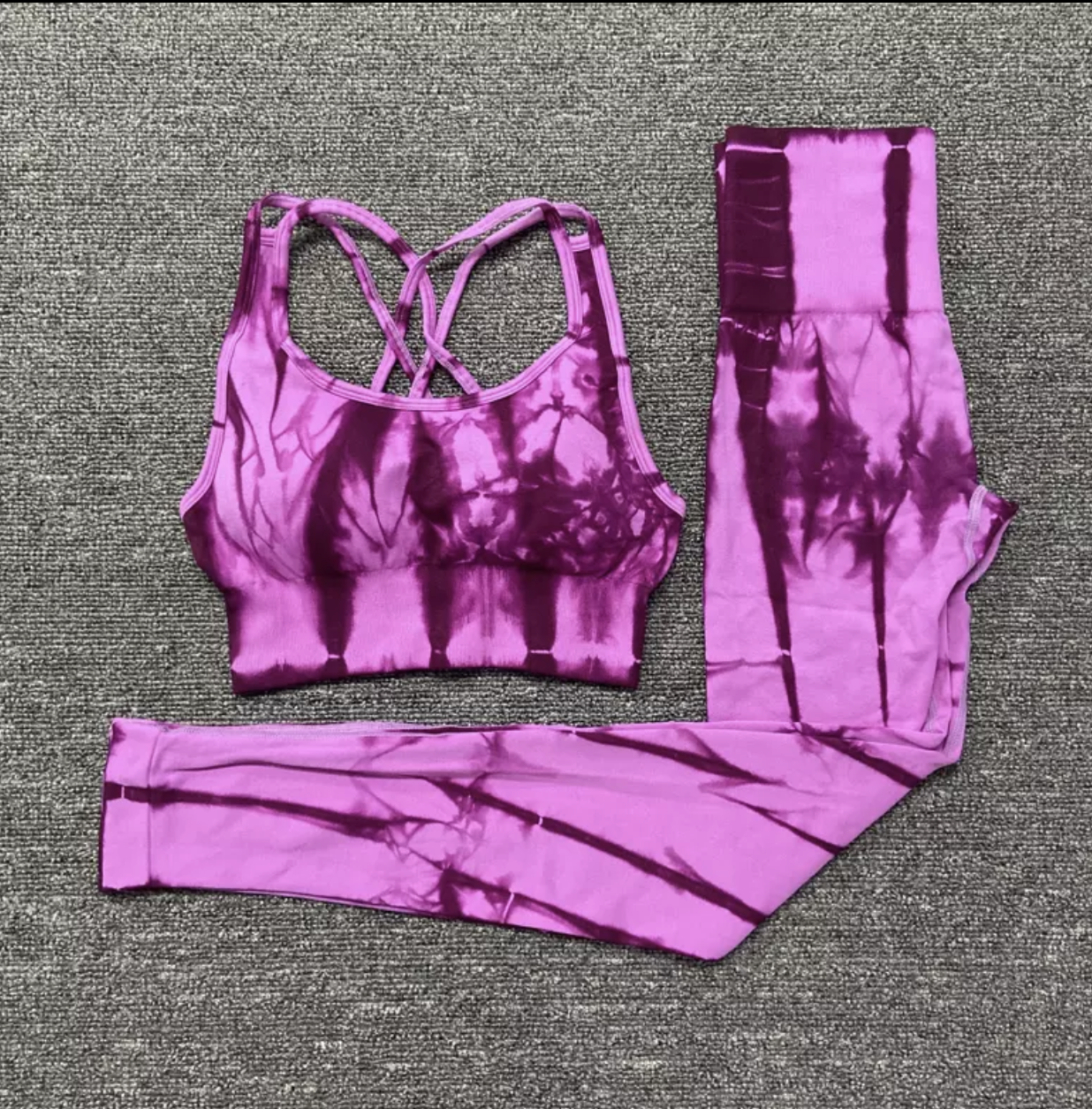 Fitness Yoga - Pack 2 Leggings and top Tye dye