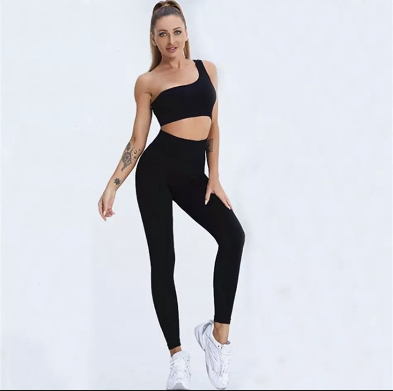 Fitness Yoga - Conjunto Top one shoulder and Leggings várias cores